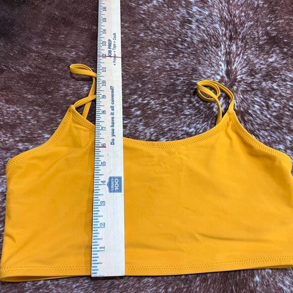 Forever 21 Smooth Orange Scoop Neck Bikini Swim Top Women’s Size Large - Picture 5 of 9